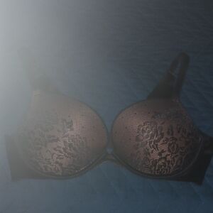 Secret Treasures Black Floral Lace Bra